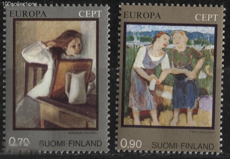 fi1975.1043_764-65 Финляндия Европа СЕПТ Живопись ** 3 евро(2015) 
