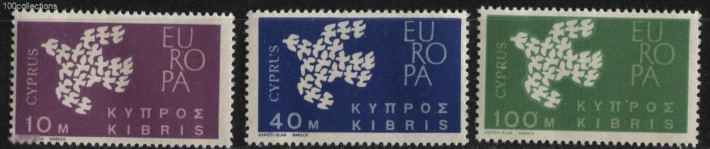 cy1962.1043_197-990 Кипр Европа СЕПТ. Голубь ** 2 евро(2017) 