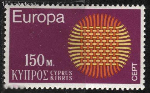 cy1970_334 Кипр Европа СЕПТ н/с, концовка! ** 3.60 евро(2012) 