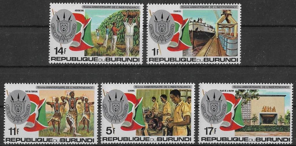 Бурунди  1977 г. 15 - я годовщина независимости **