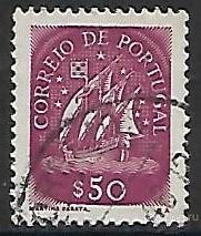 Португалия. 1943. Каравелла (15 век). Гашение.