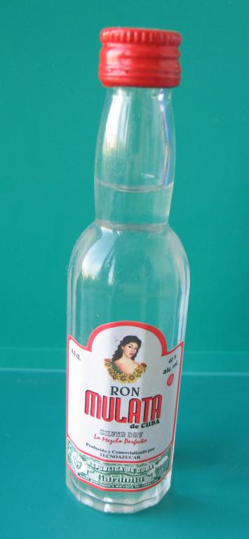 Мини - бутылочка, Ром "MULATA" КУБА, стекло / 0,04 л - 40 мл (1)