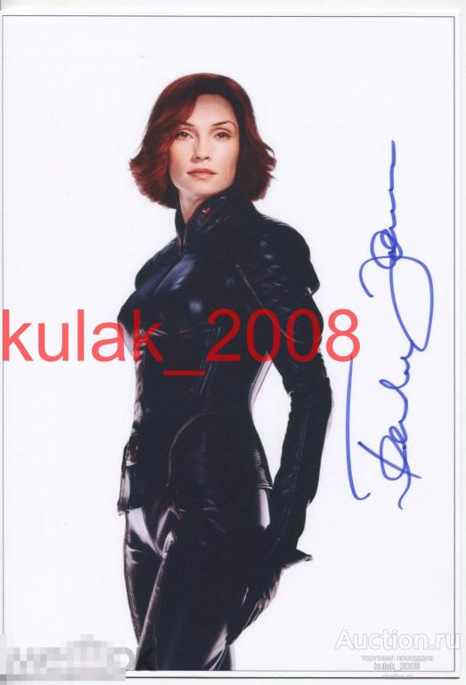 Автограф: Фамке Янссен. Люди Икс. Оригинал. 