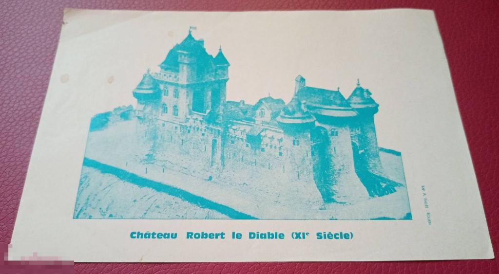 Туристический буклет Шато Франция Château Robert le Diable 