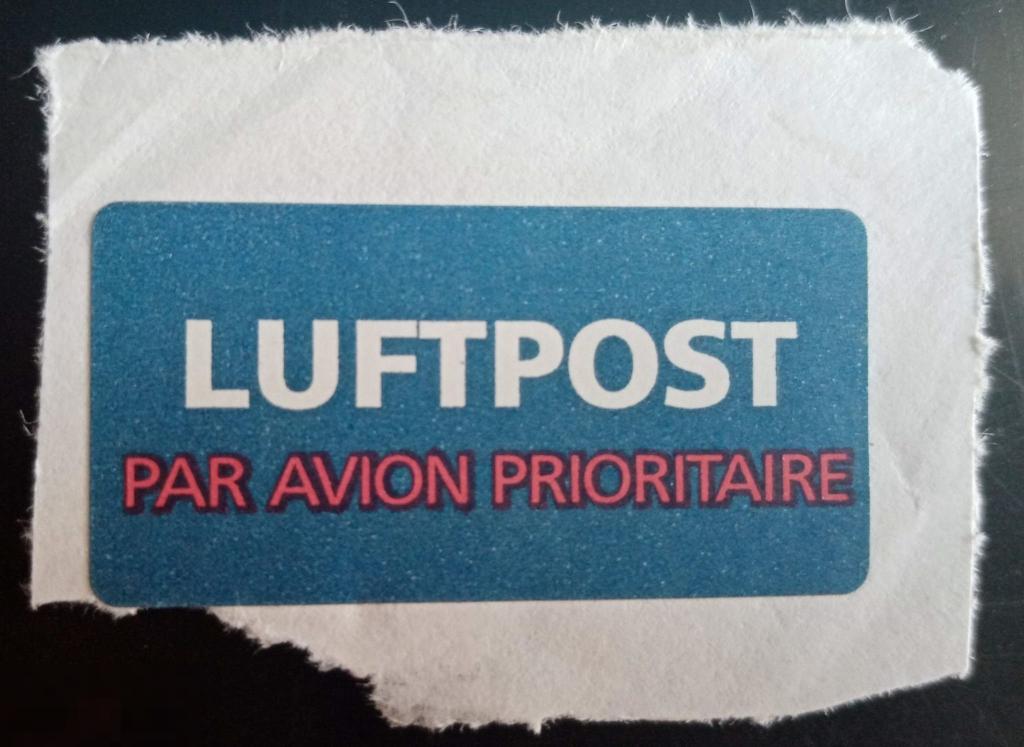 Непочтовая марка Германия LUFTPOST Приоритет Prioritaire 