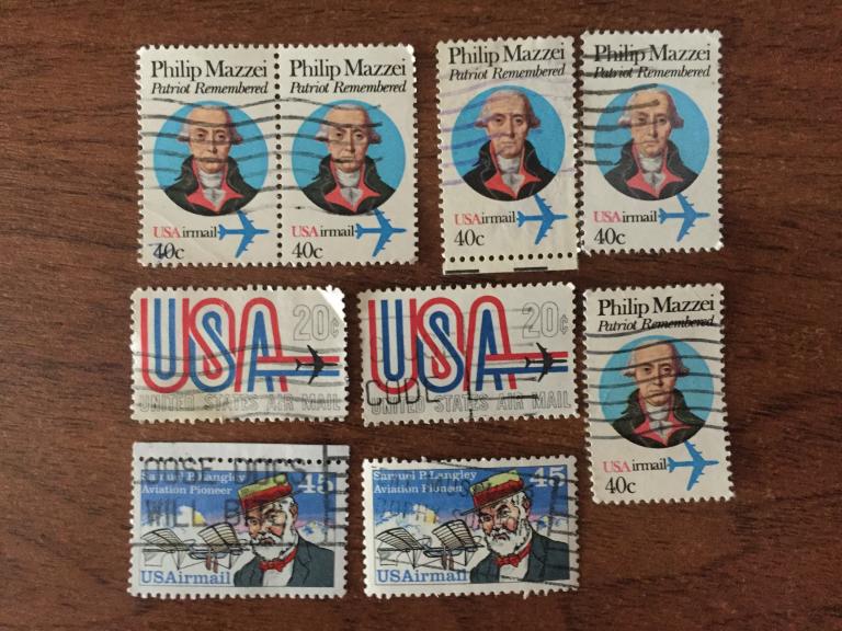 Air Mail США 9 почтовых марок USA