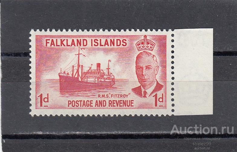FALKLAND ISLAND ФОЛКЛЕНДЫ   Корабли № 103  Поле 1952  Cост** MNH