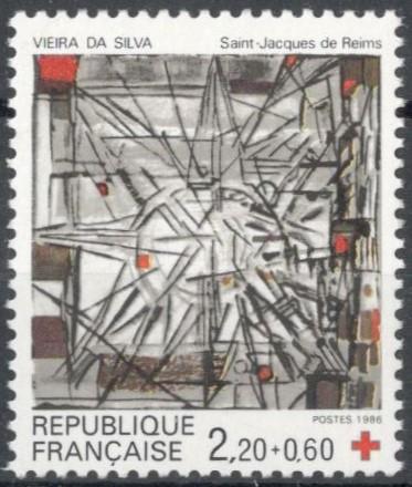 Франция, 1986, № 2582, € 1,3, MNH, полн., Красный Крест