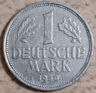 Германия ФРГ 1 марка 1950 г. G