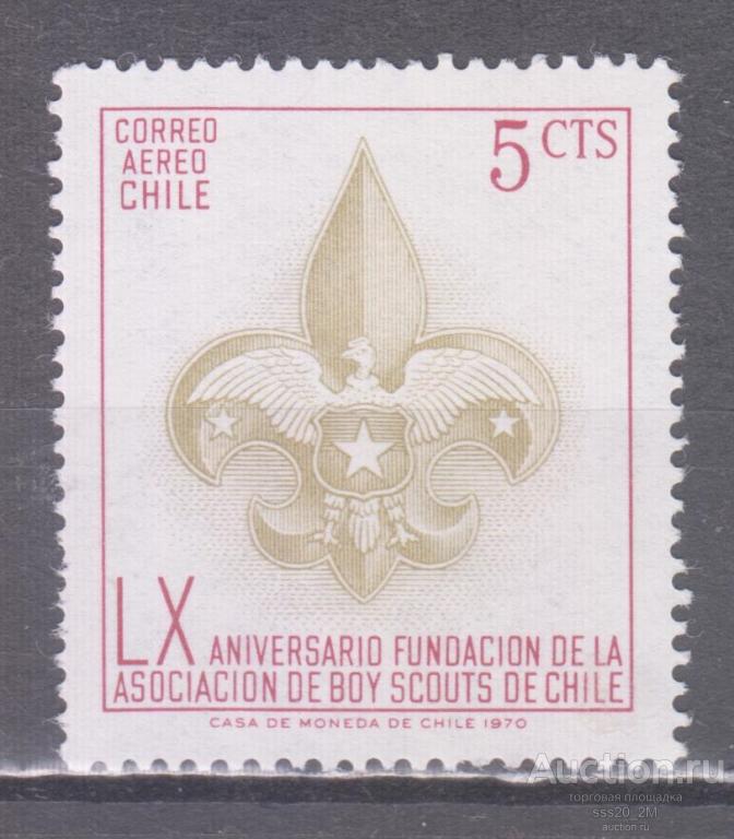 Чили 1971 60-летие чилийских скаутов Mi751 MNH