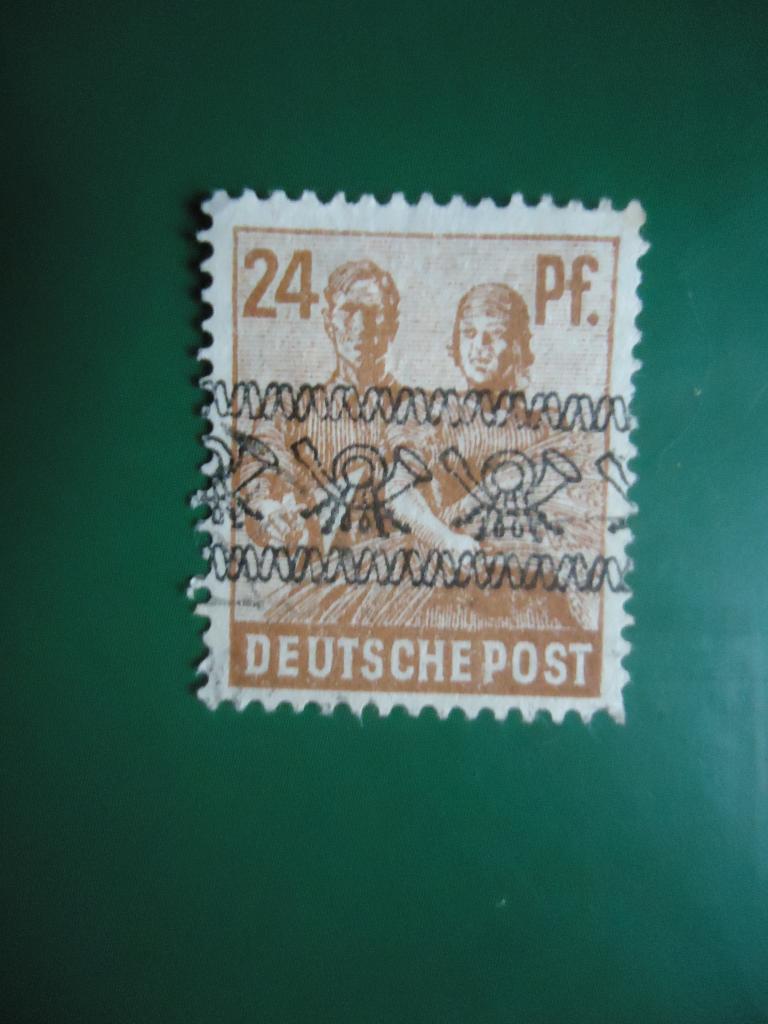 1948 г.  Американо - Британская зона оккупации  без клея.  #