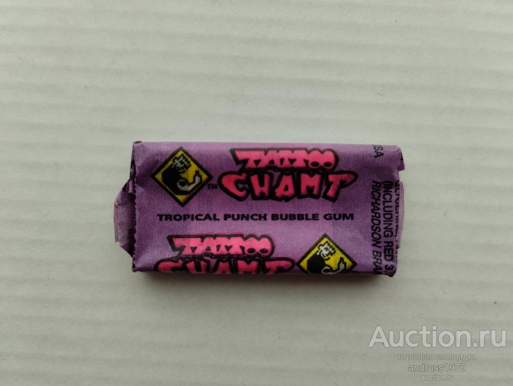 ЖВАЧКА. ЖЕВАТЕЛЬНАЯ РЕЗИНКА  CHAMT. TATTOO. ОРИГИНАЛ. СМ. ОПИСАНИЕ!!!