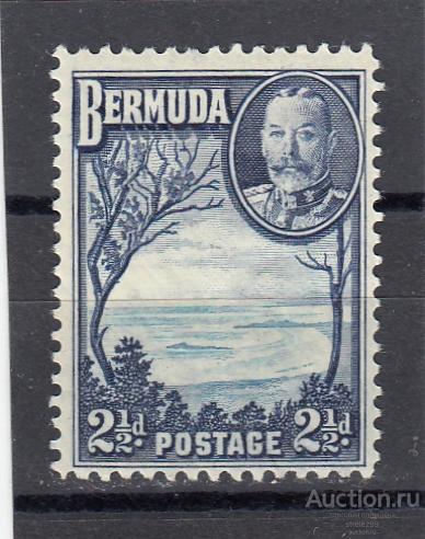 BERMUDA  БЕРМУДСКИЕ ОСТРОВА  Виды № 93  1936 Сост** Потресканный клей!!