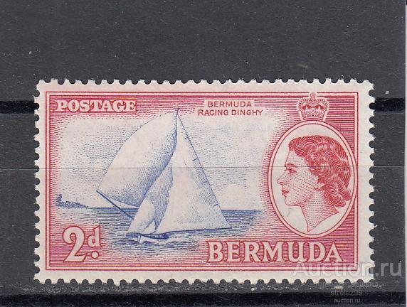 BERMUDA  БЕРМУДСКИЕ ОСТРОВА  Парусник Лодка   № 133  1953  Сост**