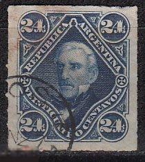 1878 Аргентина Независимость Хосе де Сан Мартин № 35 гаш 3.60 евро 
