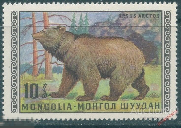 L55 МОНГОЛИЯ 1970 580 Дикие животные 