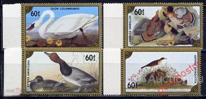 L55 МОНГОЛИЯ 1986 1807-1810 Птицы 