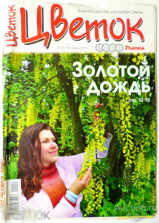 Журнал &quot; Цветок&quot;  Толока № 11 (173) июнь 2011г. Золотой дождь. 