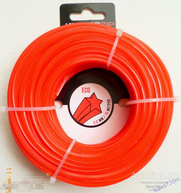 ЛЕСКА ДЛЯ ТРИММЕРА 3 мм 15 м  Сечение -звезда. 