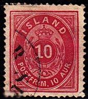 1876 Исландия Стандарт Цифры Корона Овал № 8 А гаш. 6 евро 