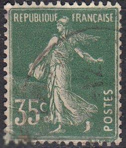 1937 Франция Стандарт Сеятельница № 364 гаш. 1 евро 