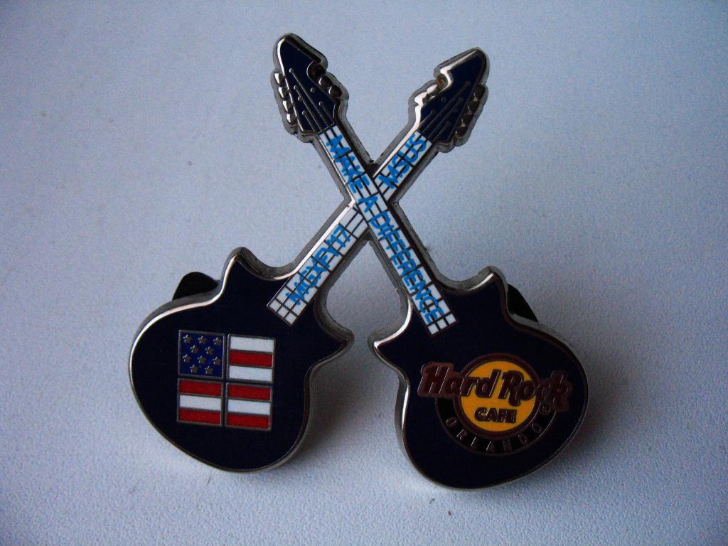 значок Hard Rock Cafe Orlando Хард-рок кафе Орландо гитары