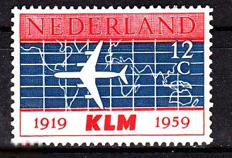 1959 Нидерланды Авиа Самолёт Авиакомпания KLM № 737 (*) 0.20 евро 