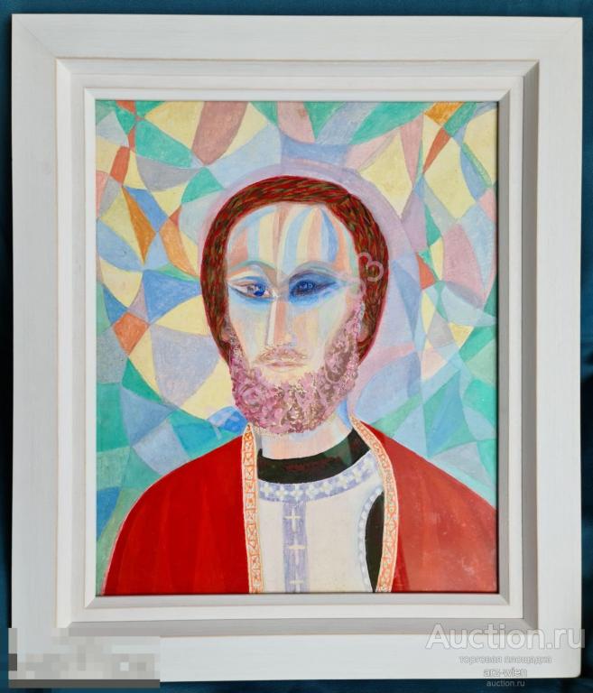 Глебова Николаевна Татьяна. «Портрет священника (Русский Христос)». СССР, Ленинград, 1970-е гг. 