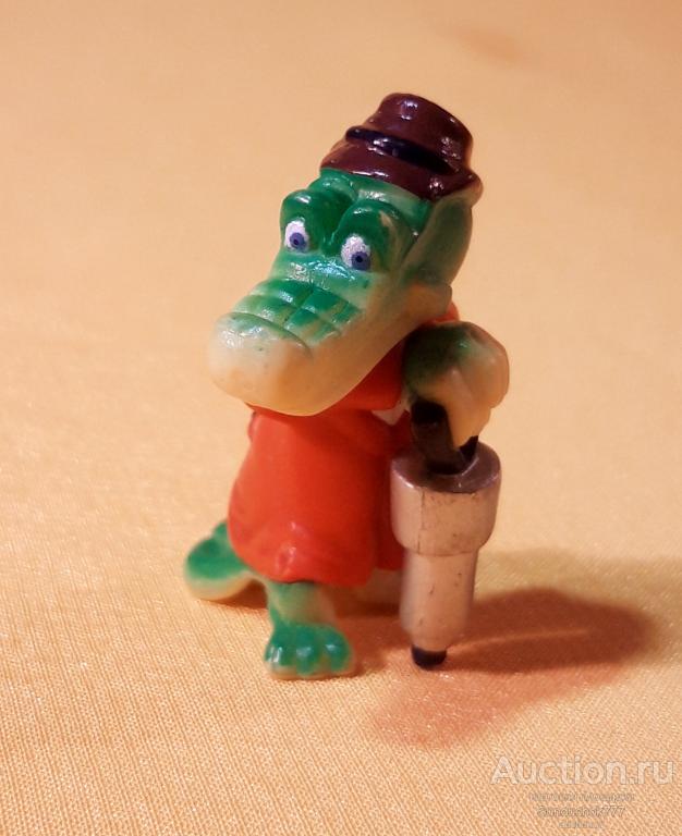 Игрушка Фигурка Ландрин "Чебурашка 2. Крокодил Гена с отбойным молотком" Герои мультфильмов.