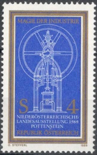 Австрия, 1989, № 1954, € 0,7, MNH, полн.,выставка Нижней Австрии "Магия промышленности", Поттенштейн