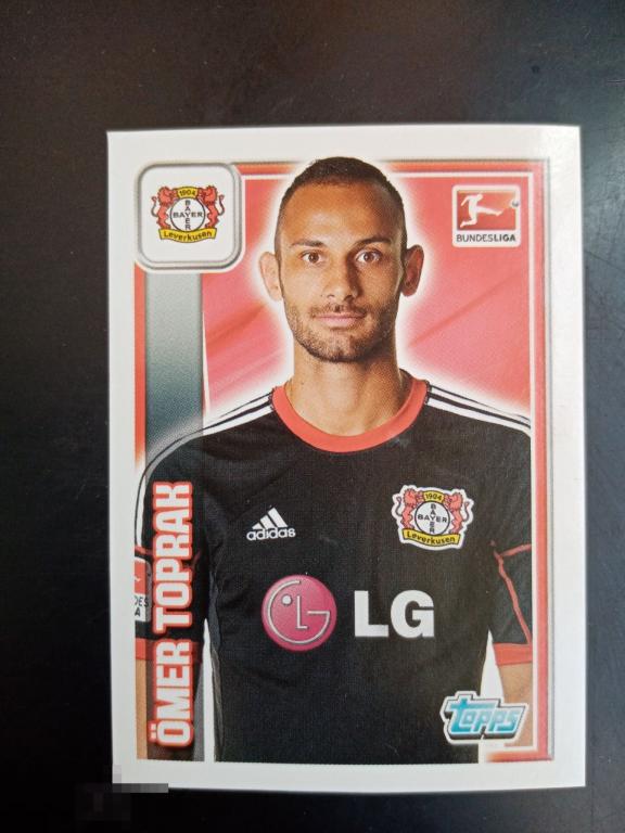 Леверкузен Байер 04 Бундеслига Германия Topps Эмер Топрак 