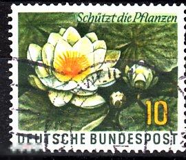 1957 Германия ФРГ Флора Цветы № 274 гаш 0.60 евро