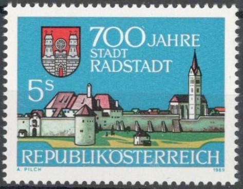 Австрия, 1989, № 1955, € 0,8, MNH, полн., 700-летие города Радштадт