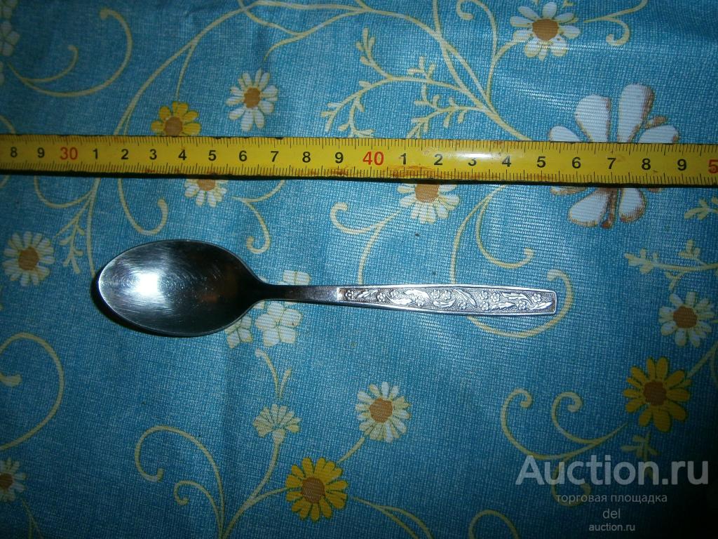 Ложка чайная, незабудки, ЗИШ, клеймо, СССР, красивая, нержайвейка