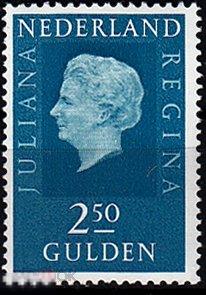 1969 Нидерланды Стандарт Королева Юлиана Династии № 922 п/с ** 2.50 евро 