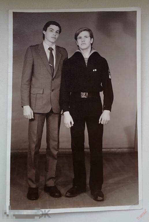 Фотография парни юноши курсанты моряки форма #87* 