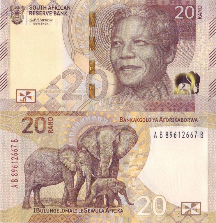 ЮАР 20 рэндов 2023 P149 пресс unc