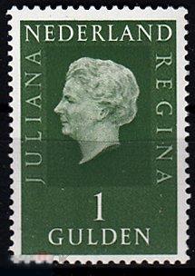 1969 Нидерланды Стандарт Королева Юлиана Династии № 914 п/с ** 1 евро 