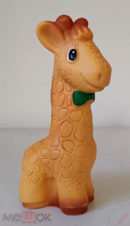 Игрушка пищалка резиновая Жираф резина #4 
