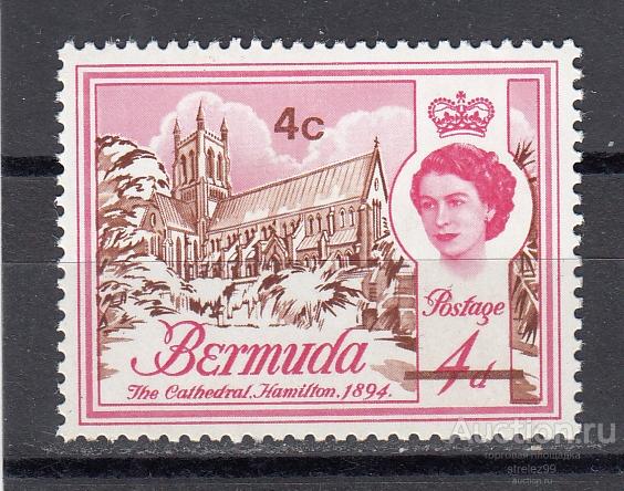BERMUDA  БЕРМУДСКИЕ ОСТРОВА  БЕРМУДЫ  Архитектура № 230х  Надпечатка 1970 Сост** MNH