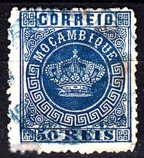 1881 Португальские колонии Мозамбик Стандарт Корона № 14 гаш 0.70 евро