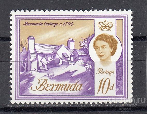 BERMUDA  БЕРМУДСКИЕ ОСТРОВА  БЕРМУДЫ  Архитектура № 170y   1962 Сост** MNH