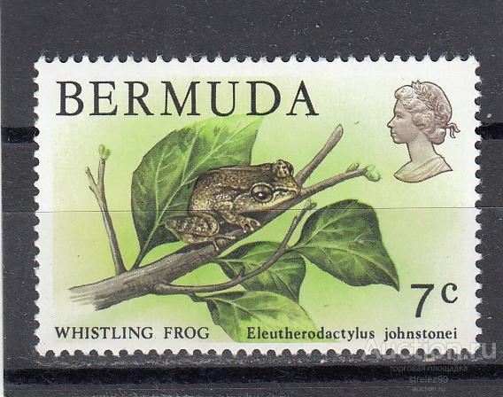 BERMUDA  БЕРМУДСКИЕ ОСТРОВА  БЕРМУДЫ  Фауна Лягушка № 355  1978 Сост** MNH