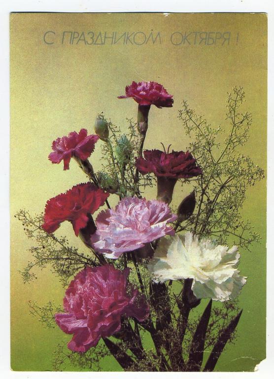 С праздником Октября - Дергилев И - 1990 год (Л-88)