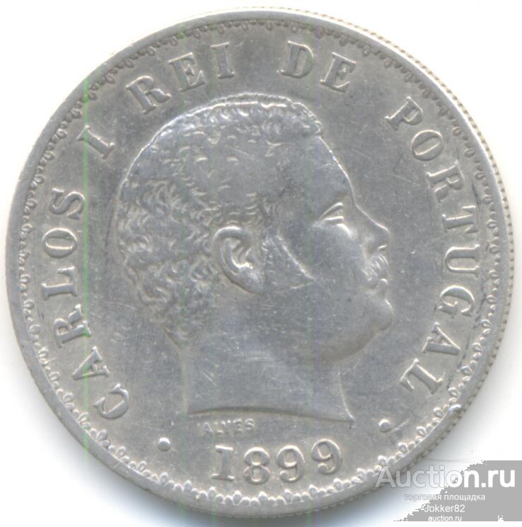 Португалия 500 рейс 1899 Лот-21444