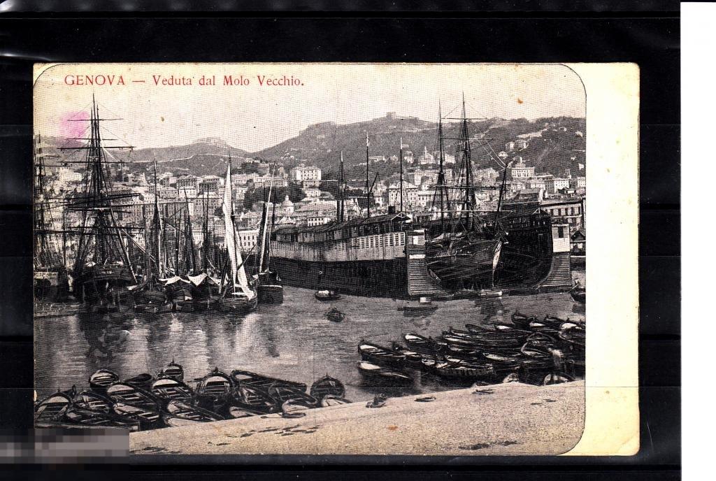 Генуя. Вид на яхт - клуб. Genova. Molo Vecchio 