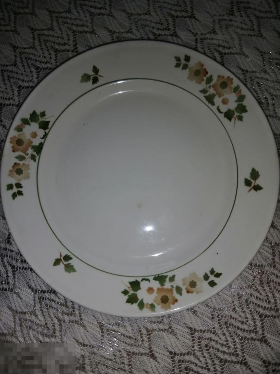 Тарелка плоская фарфоровая клеймо ЗИК 1954 год 