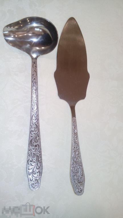 Половник для соуса, лопаточка для торта СССР 