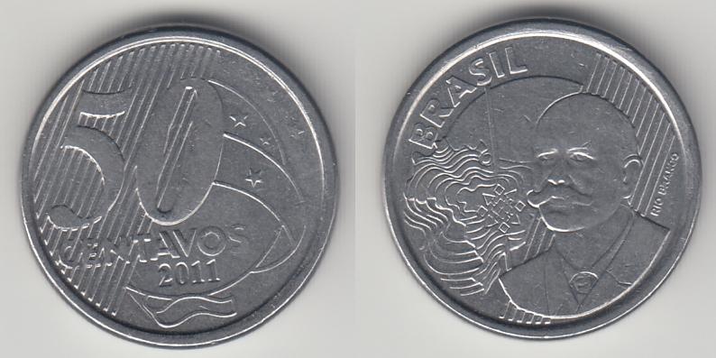 Бразилия 50 сентаво 2011