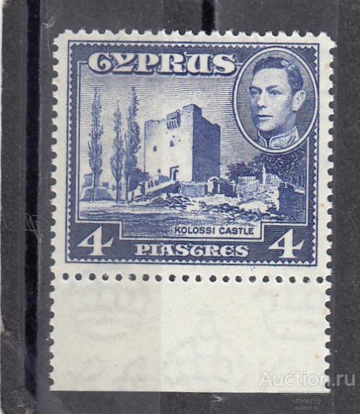CYPRUS  КИПР  Архитектура  Замок Колоссия № 147  Поле  1938 Сост** MNH